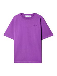 Off-White Camiseta Jumbo Arrow Over Roxa