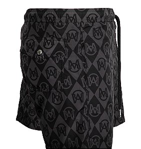 Moncler Short Monogram Preto