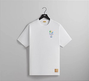 Kith x Olympics Camiseta Heritage Rio 2016 Vintage Branca