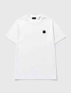 Moncler Camiseta Logo Patch Branca