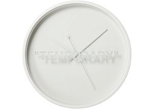 Virgil Abloh x Ikea Markerad Relógio Temporary Wall Clock Branco