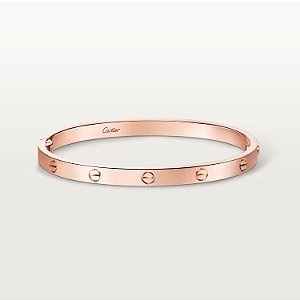 Cartier Bracelete Love Ouro Rose 17