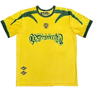 Travis Scott Camiseta Jersey Brazil Soccer Amarela