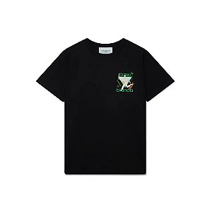 Casablanca Camiseta Le Jeu Printed Preta