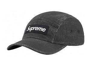 Supreme Boné Coated Cordura Camp Preta