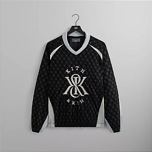 Kith Moletom Dayton Combo Pullover - Black