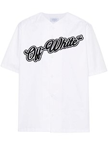 Off-White Camiseta Baseball Cot Branca