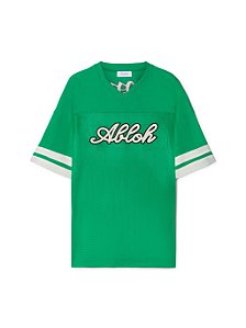 Off-White Camiseta Football OW Mesh Verde