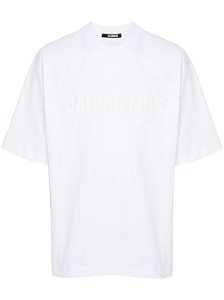 Jacquemus Camiseta Les Classiques "Le Typo" Branca