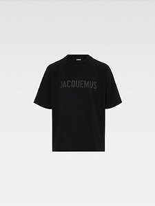 Jacquemus Camiseta Les Classiques "Le Typo" Preta