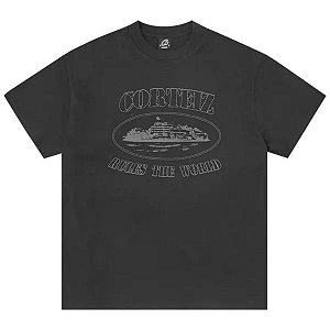 Corteiz Camiseta Reflective Alcatraz Triple Black