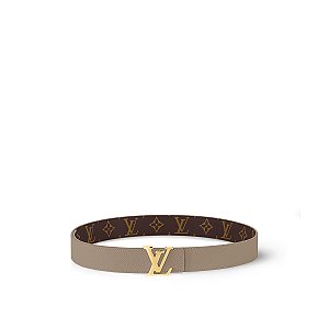 Louis Vuitton Cinto Reversivel LV Initiales 30mm Bege