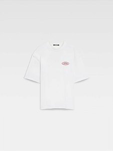 Jacquemus Camiseta Logo Patch Branca