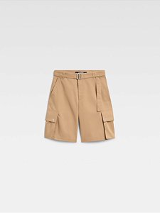 Jacquemus Bermuda Belted Cargo Caramelo