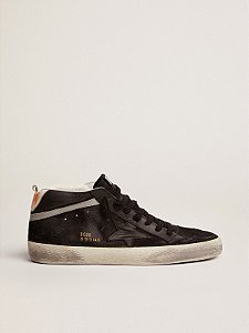 Golden Goose Mid Star in Nubuck Leather Black
