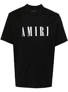 Amiri Conjunto Camiseta + Bermuda Core Logo Swim Trunk Preta