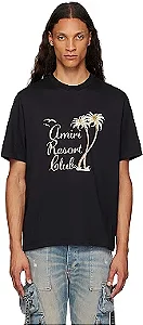 Amiri Camiseta Twisted Palms Preto
