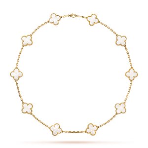 Van Cleef Colar Vintage Alhambra 10 motivos Madreperola