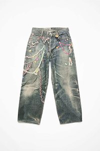 Acne Studios Calça Jeans Vintage Chain Detail Loose