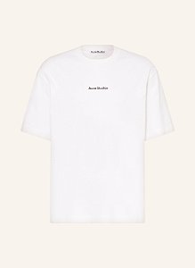 Acne Studios Camiseta Logo Print Branca