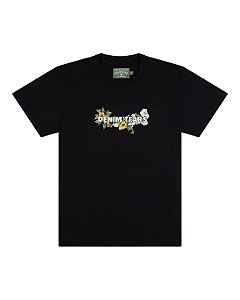 Denim Tears Camiseta Floral Preta