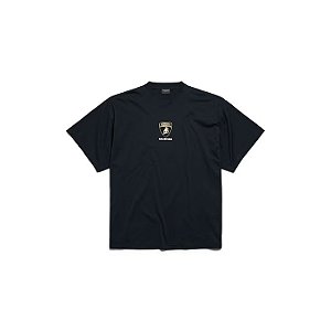 Balenciaga x Automobili Lamborghini Camiseta Shield Faded Preta