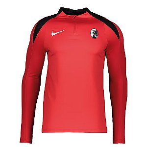 Nike SC Freiburg Camiseta Traininngstop 1/4-Zip 24/25 Vermelha