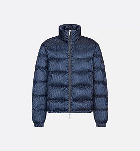 Dior Jaqueta Oblique Down Azul