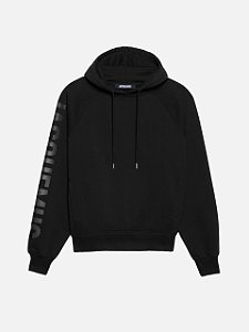 Jacquemus Moletom Typo Logo Preto