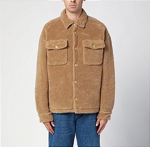 Palm Angels  Jaqueta Bear in Mind overshirt Caramelo
