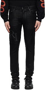 Amiri Calça Skinny Jeans Preta