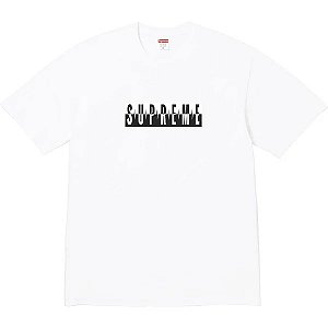 Supreme Camiseta Split Logo Branca