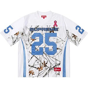 Supreme Camiseta Jersey Breast Cancer Awareness Branca