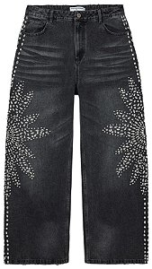 Vale Lives Forever Calça Jeans Sirens Preta