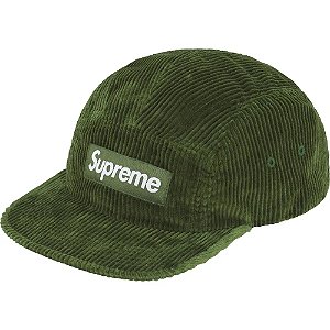 Supreme Boné Corduroy Camp Dark Green FW25-W8