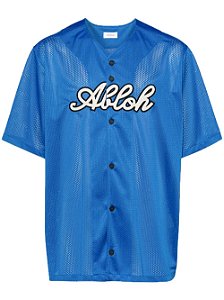 Off-White Camisa Mesh Football Azul