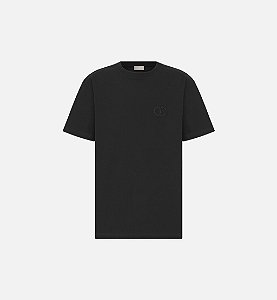 Dior Camiseta CD Icon Logo Bordado Preta