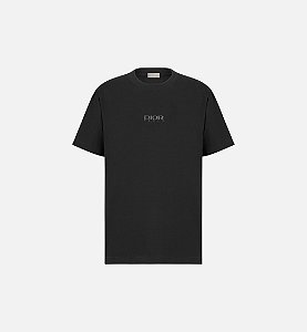 Dior x Descente Camiseta Coupe Relax Preta