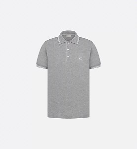 Dior Camisa Polo CD Icon Cinza