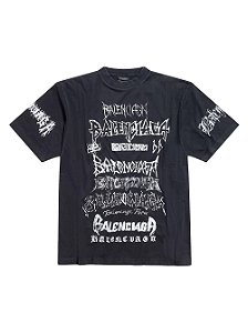 Balenciaga Camiseta DIY Metal Preta