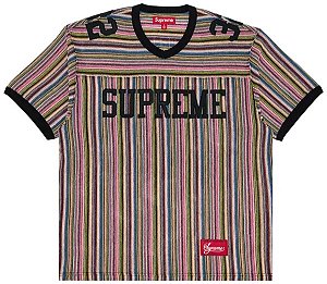 Supreme Camiseta Open Knit Football Multi Cor