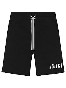 Amiri Bermuda Moletom Core Logo Preta