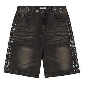 Vale Lives Forever Bermuda Candy Jorts Preta