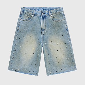 Homme + Femme Bermuda Gemstone Denim Azul