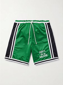 Gallery Dept. Bermuda Miami Court Logo Embroidered Striped Verde