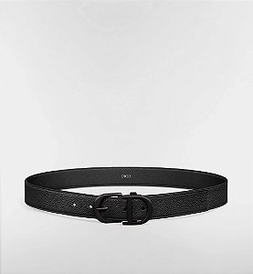 Dior Cinto de Couro de Vitelo Preto