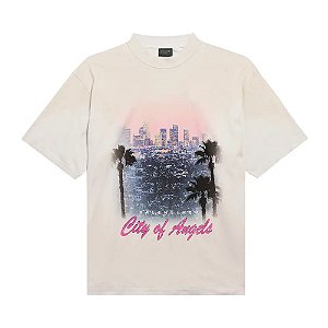 Balenciaga Camiseta City Of Angels Faded Dirty White