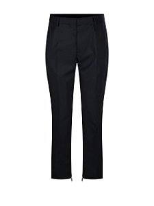 Off-White Calça Zip Detailed Slim Cut Trousers Preta