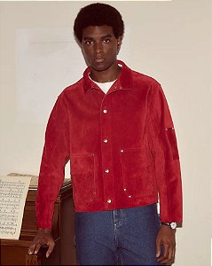 Bode Jaqueta Welding Vermelha