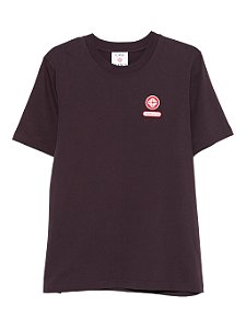 Casablanca Camiseta Logo Patch Oversized Roxa